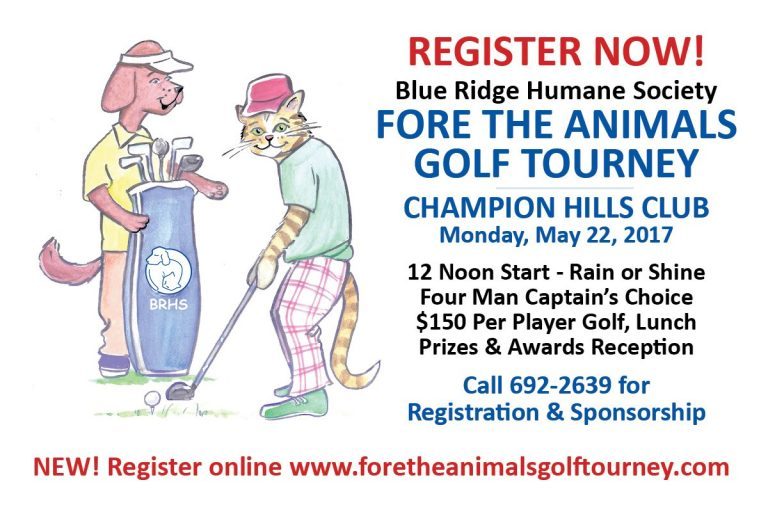 Register NOW to sponsor or play in our Golf Tournament Blue Ridge